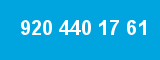 920 440 17 61 920 440 17 61